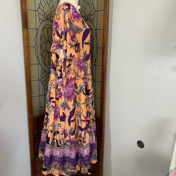 Loralette Journey Maxi Dress Peach Dulcie Easter Sunday Wedding Guest Size 26/28 - Picture 3 of 14